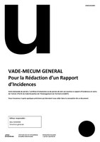 Vade-mecum pour la rédaction d'un rapport d'incidences