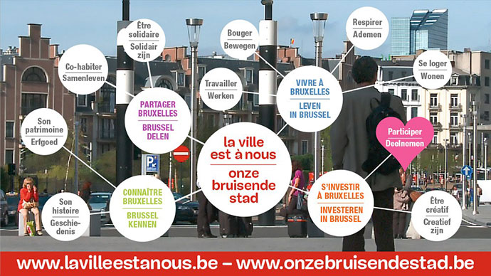 Onze bruisende stad - postkaart